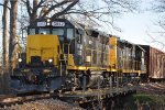 A pair of Geeps work the small yard near the paper mill